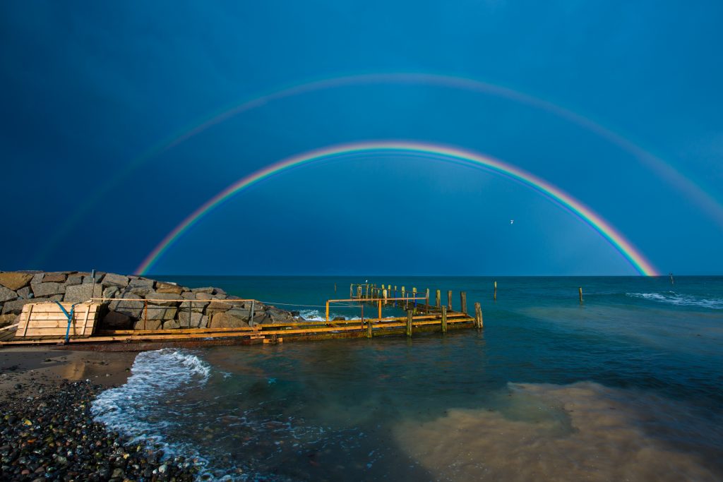 Regenbogen Hafen Fischerdorf Vitt